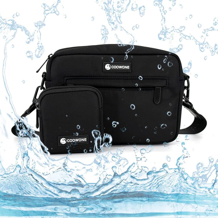 COOWONE wasserdichte Leckerlibeutel für Hunde, Dog Walking Bag, integrierter Kotbeutelspender, verst