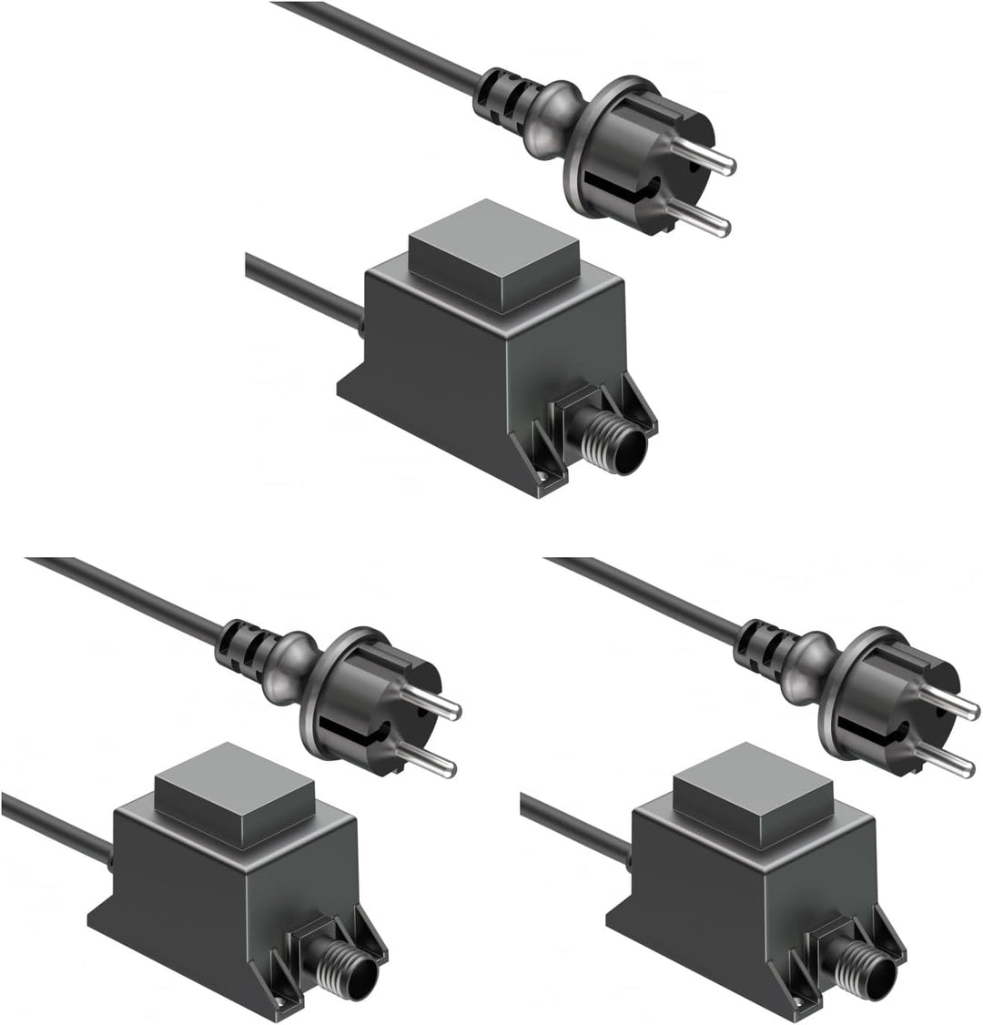 ledscom.de 20W LED Trafo-Trafo/Transformator für Stecksystem NEMO, Stecker, 12V AC, schwarz, IP65, 3