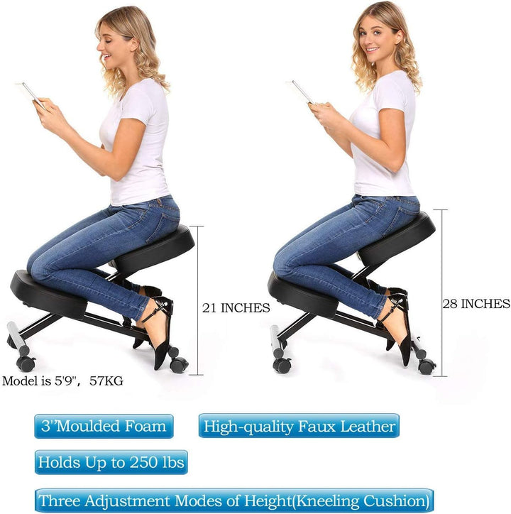 Himimi Kniestuhl Ergonomischer Verstellbarer Kniehocker Haltungskorrekturstuhl Orthopädischer Kniest