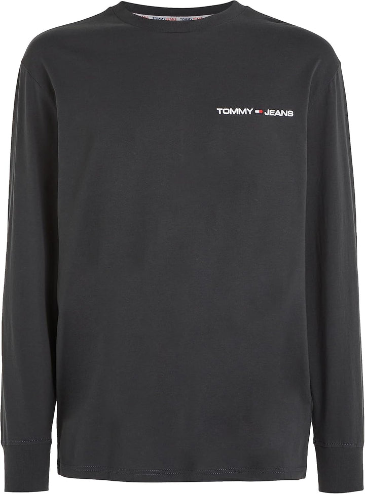 Tommy Jeans Herren Langarm Strickoberteile, Grau