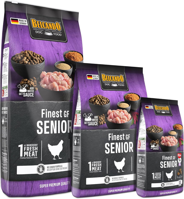 Belcando Finest GF Senior [12,5 kg] getreidefreies Hundefutter | Trockenfutter für empfindliche älte