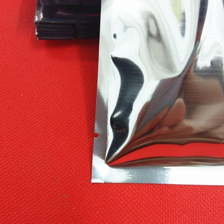 WACCOMT Pack 200 Stück Farbig Mylar Folie Obere Öffnung Versiegelbare Beutel Vakuum Heisssiegelbeute