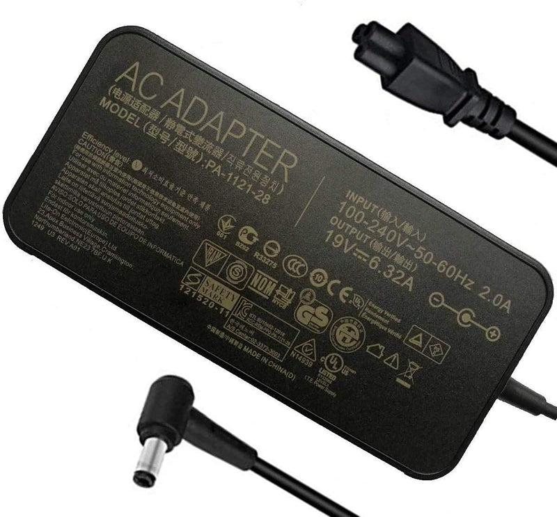 120W 19V 6.32A Netzteil Ladegerät kompatibel für ASUS A15-120P1A PA-1121-28 ADP-120RH B N750 N500 G5