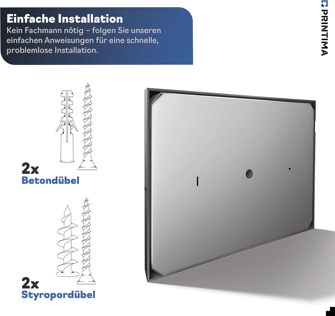 30x40cm 230V Strom Grosse Hausnummer Beleuchtet Led aus Aluminium mit Dämmerungssensor, Schwarz, Gra