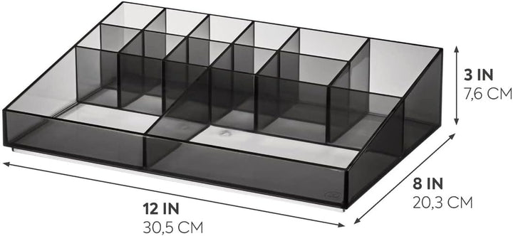 iDesign Make-up Organizer, Schmink Aufbewahrung mit 13 Fächern aus der Signature Series by Sarah Tan
