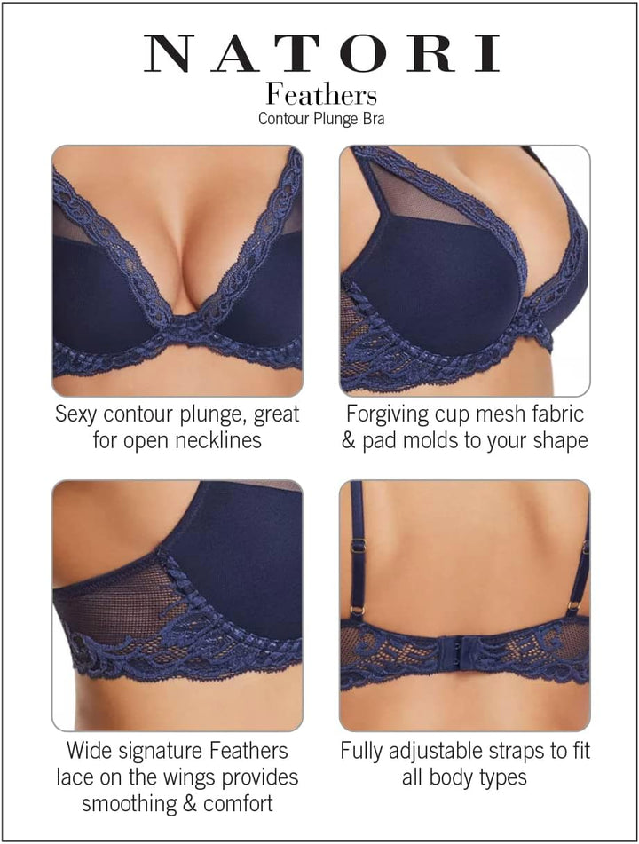 Natori Damen Tief Plunge 65A Cameo Rose, 65A Cameo Rose