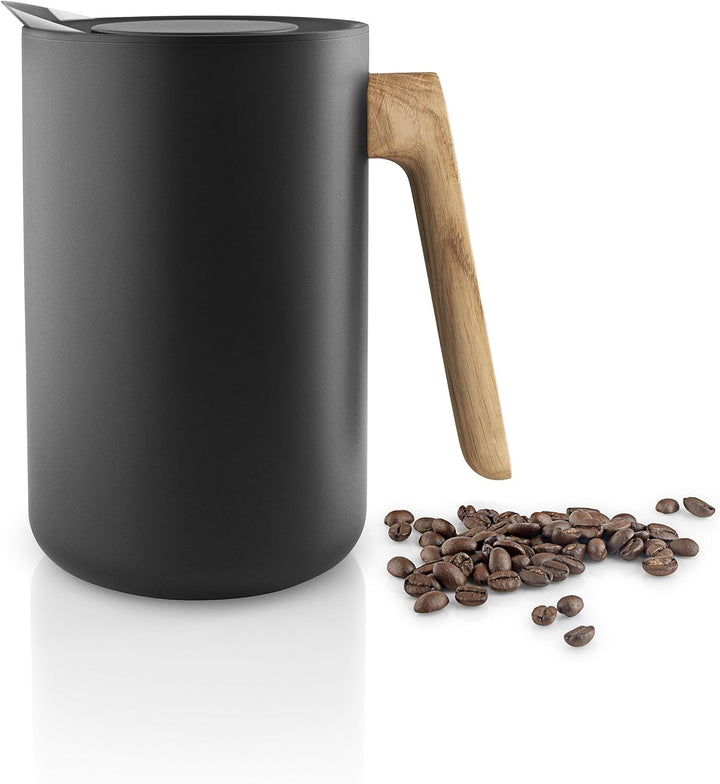 EVA SOLO | Isolierkanne 1,0l Nordic kitchen | Zu 100% tropffreies Einschenken | Schwarz