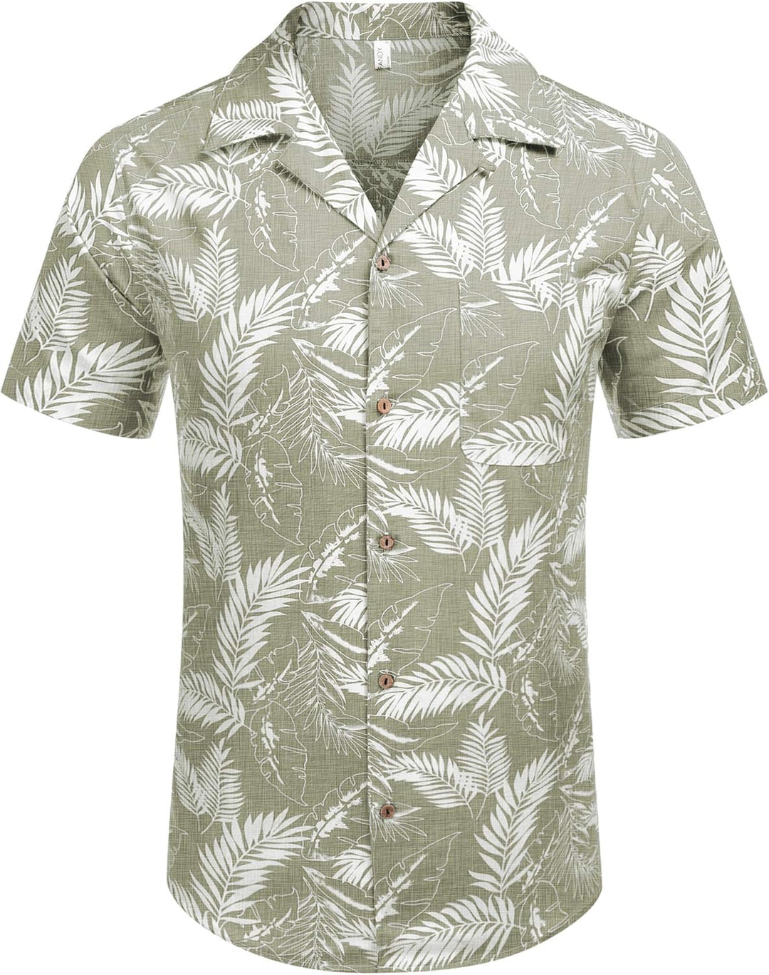 COOFANDY Leinenhemd Herren Hemd Sommer Kurzarm Herrenhemd Freizeit Sommer Hemden Einfarbig Basic Bea