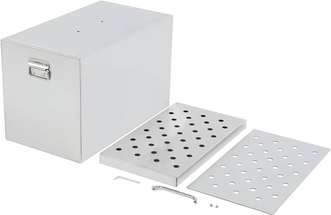 Wasserbad-Einkochtopf, 50L, Edelstahl 201, Einkochtopf für den Herd, Rechteckig, Silber, 52,1x29,2x3