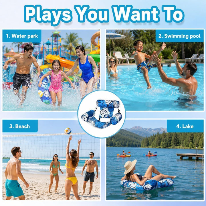 Aufblasbare Wasser Pool Luftmatratze Für Erwachsene,Pool Sessel aufblasbar,Wasserliege,Wassersessel,