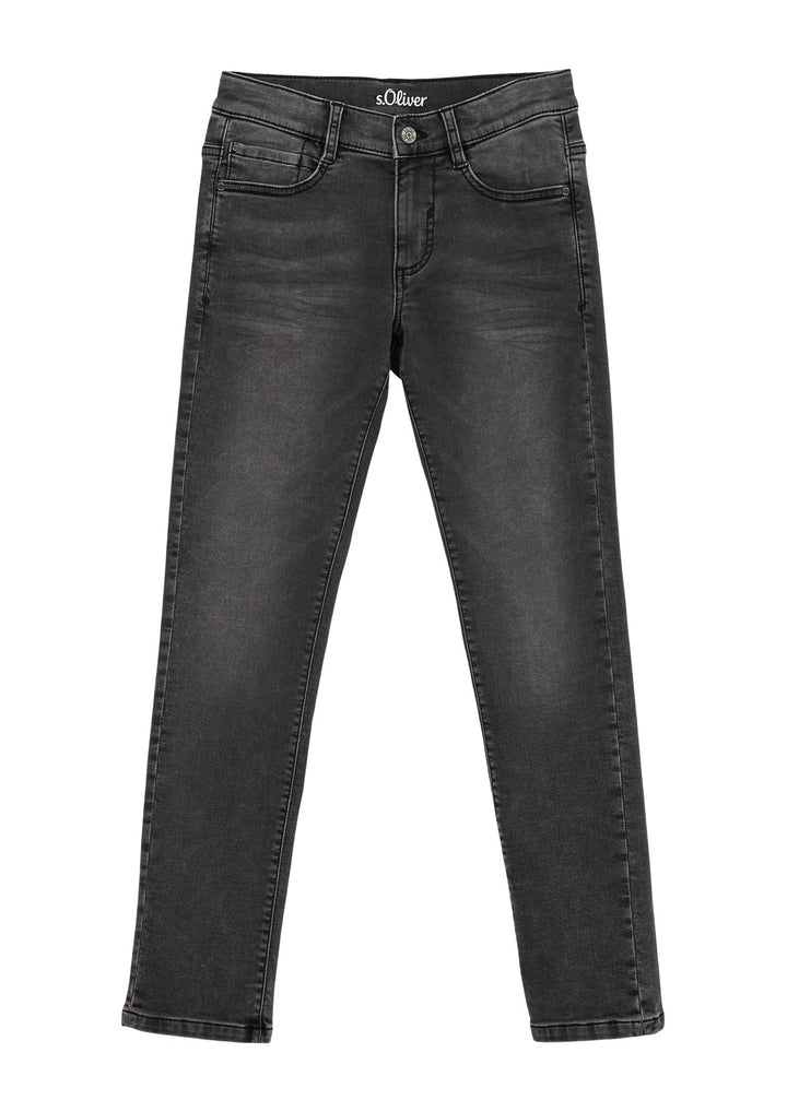 s.Oliver Junior Boy's Jeans, Seattle Slim Fit, Grey, 134