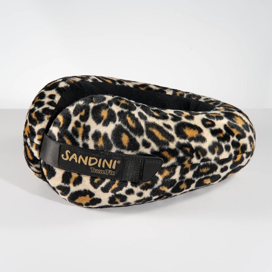 SANDINI TravelFix Regular Size – Plüsch – Premium Reisekissen Made in EU/Nackenkissen mit ergonomisc