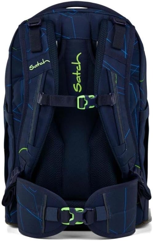 Satch Pack Schulrucksack Set 3tlg. inkl. Schlamperbox und Sporttasche Blue Tech, Blue Tech