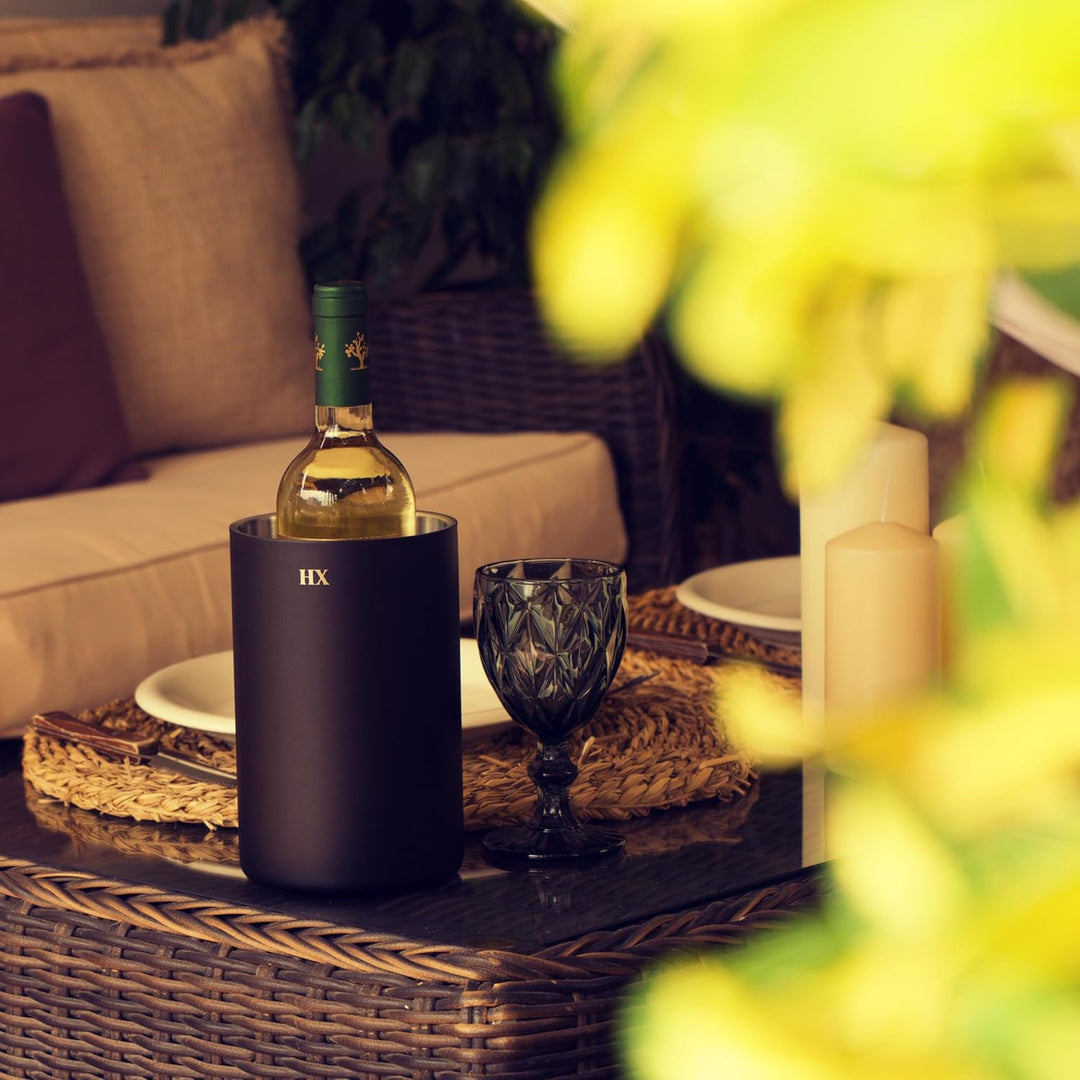 Chill Out Weinkühler - Flaschenkühler - Champagner Kühler - Eiskübel - Eisbehälter für Eiswürfel - W