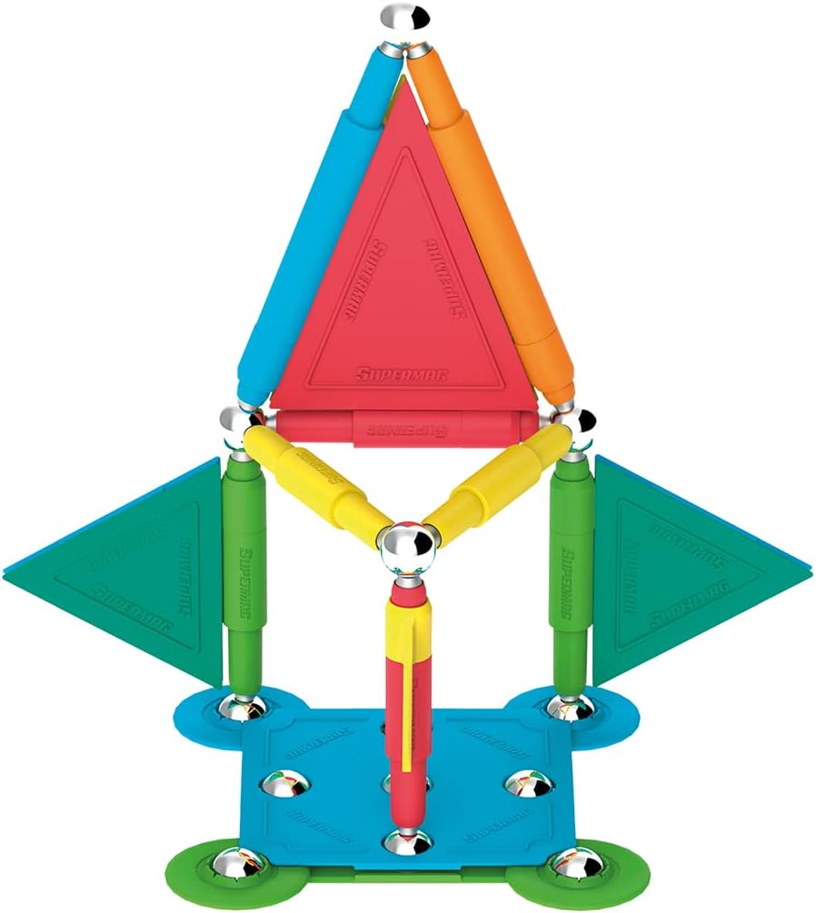 Happy People Supermag Colorstix Magnetisches Konstruktionsspielzeug Magnetische Bausteine Magnetspie