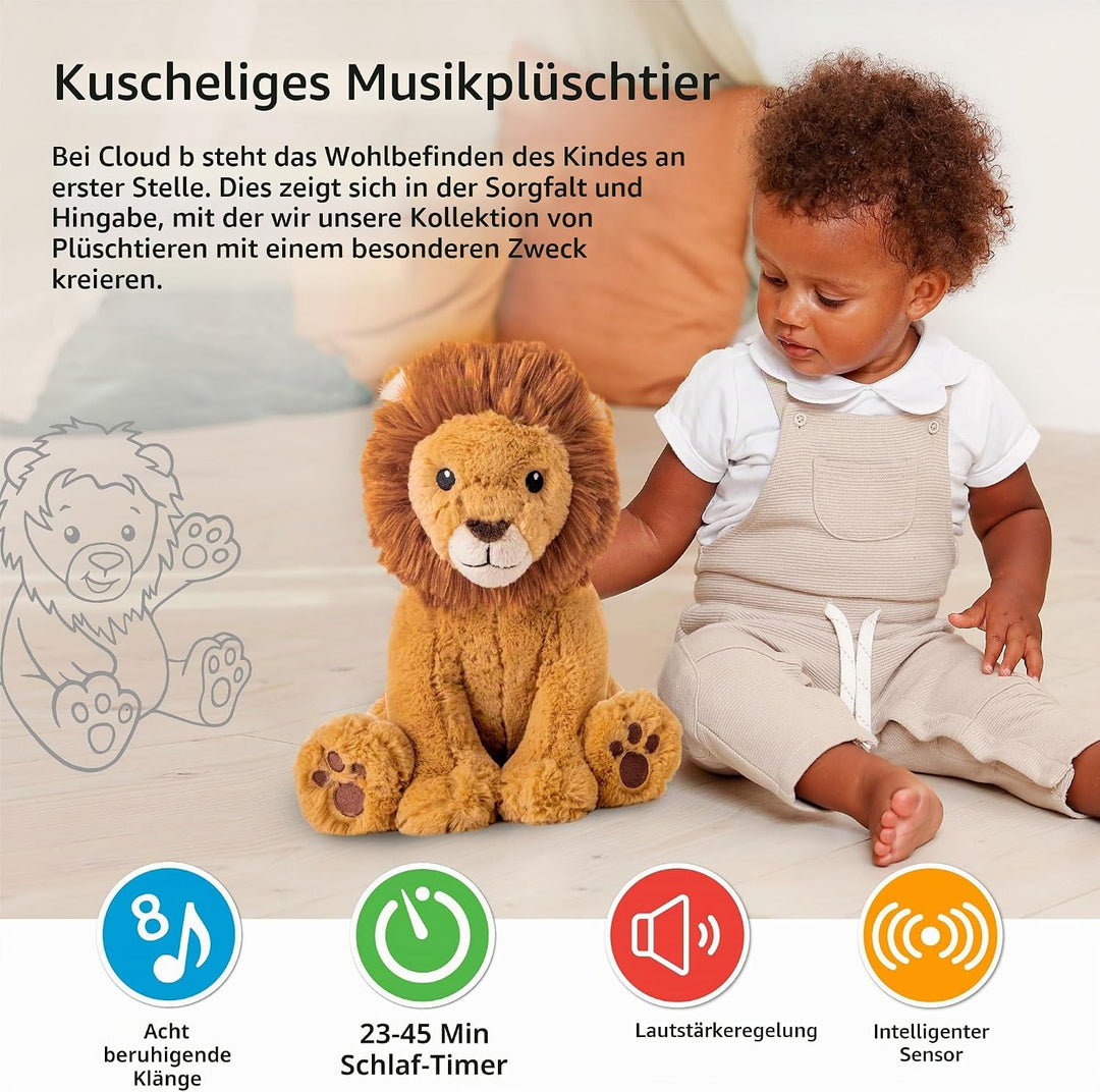Cloud b Soothing Sound Machine | Cuddly Stuffed Animal | 4 White Noise and 4 Lullabies | Auto-Shutof