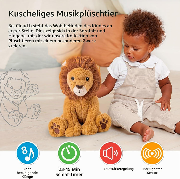 Cloud b Soothing Sound Machine | Cuddly Stuffed Animal | 4 White Noise and 4 Lullabies | Auto-Shutof