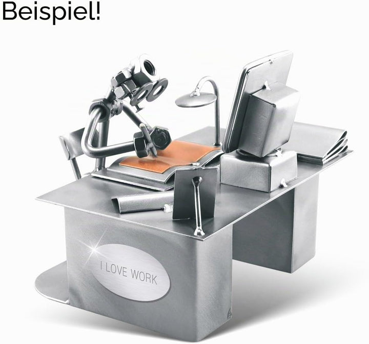Steelman24 I Schraubenmännchen Zahnärztin Mit Persönlicher Gravur I Made in Germany I Handarbeit I G