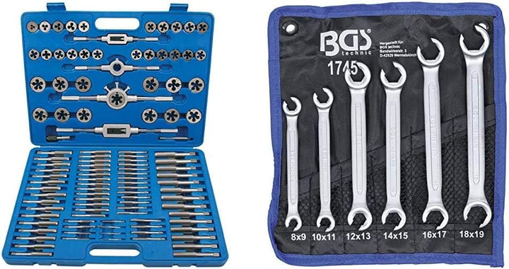 BGS 1900 | Gewindeschneid-Satz | 110-tlg | M2 - M18 | metrisch | speziell für Feingewinde | inkl Kun