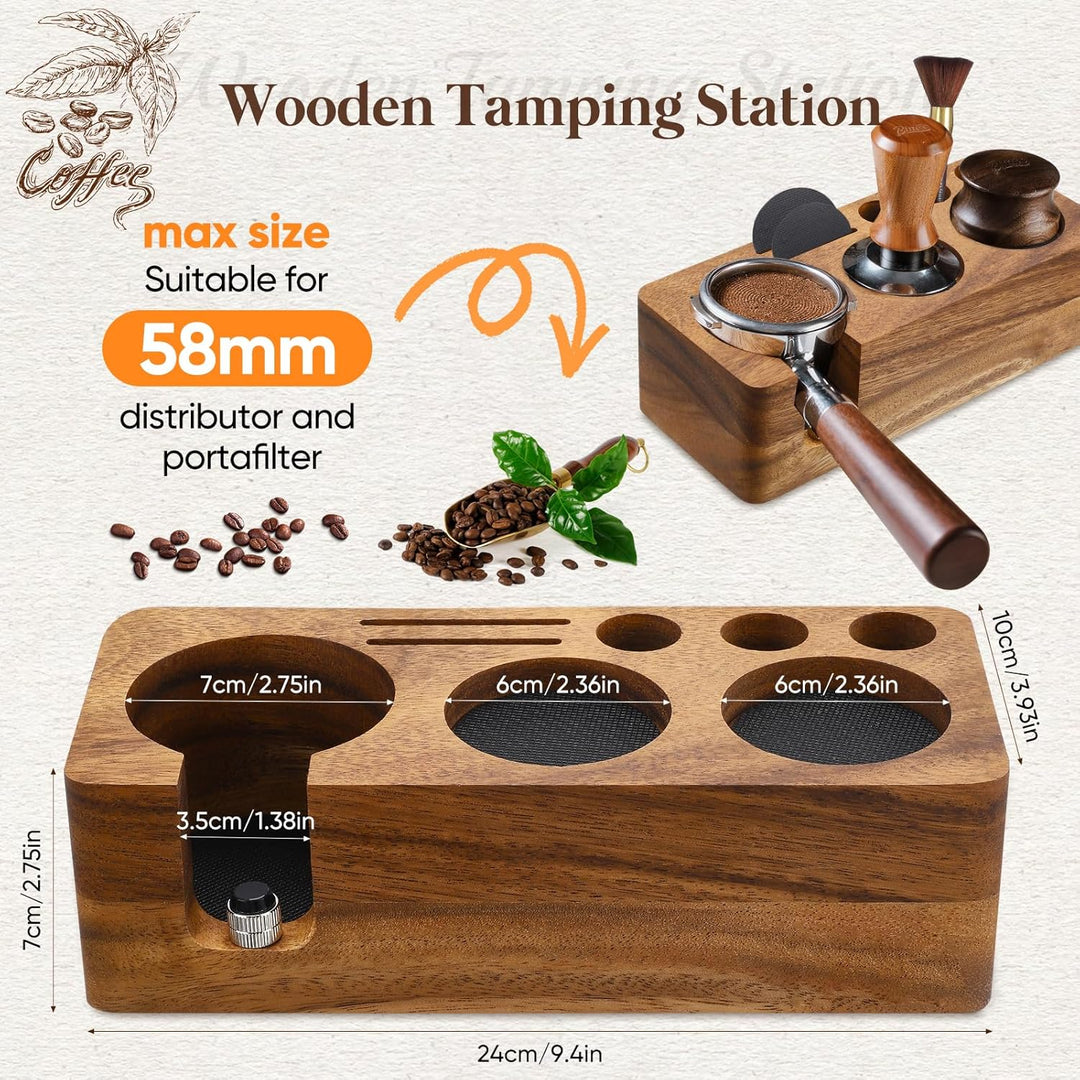 Espresso-Tamperstation, multifunktionale Tamperstation, rutschfeste Tamperstation, Espressostation z