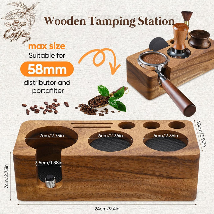 Espresso-Tamperstation, multifunktionale Tamperstation, rutschfeste Tamperstation, Espressostation z