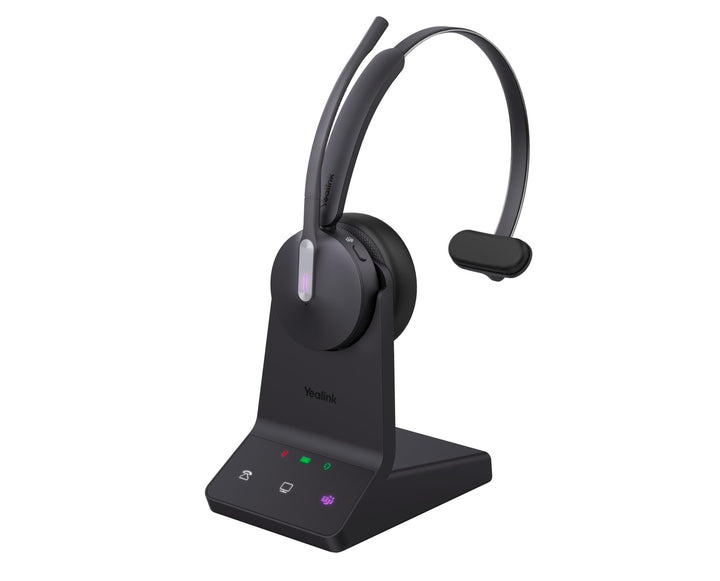 Yealink WH64 Mono Teams Headset inkl. Basisstation - Ideal für Microsoft Teams, Komfortables EIN-Ohr