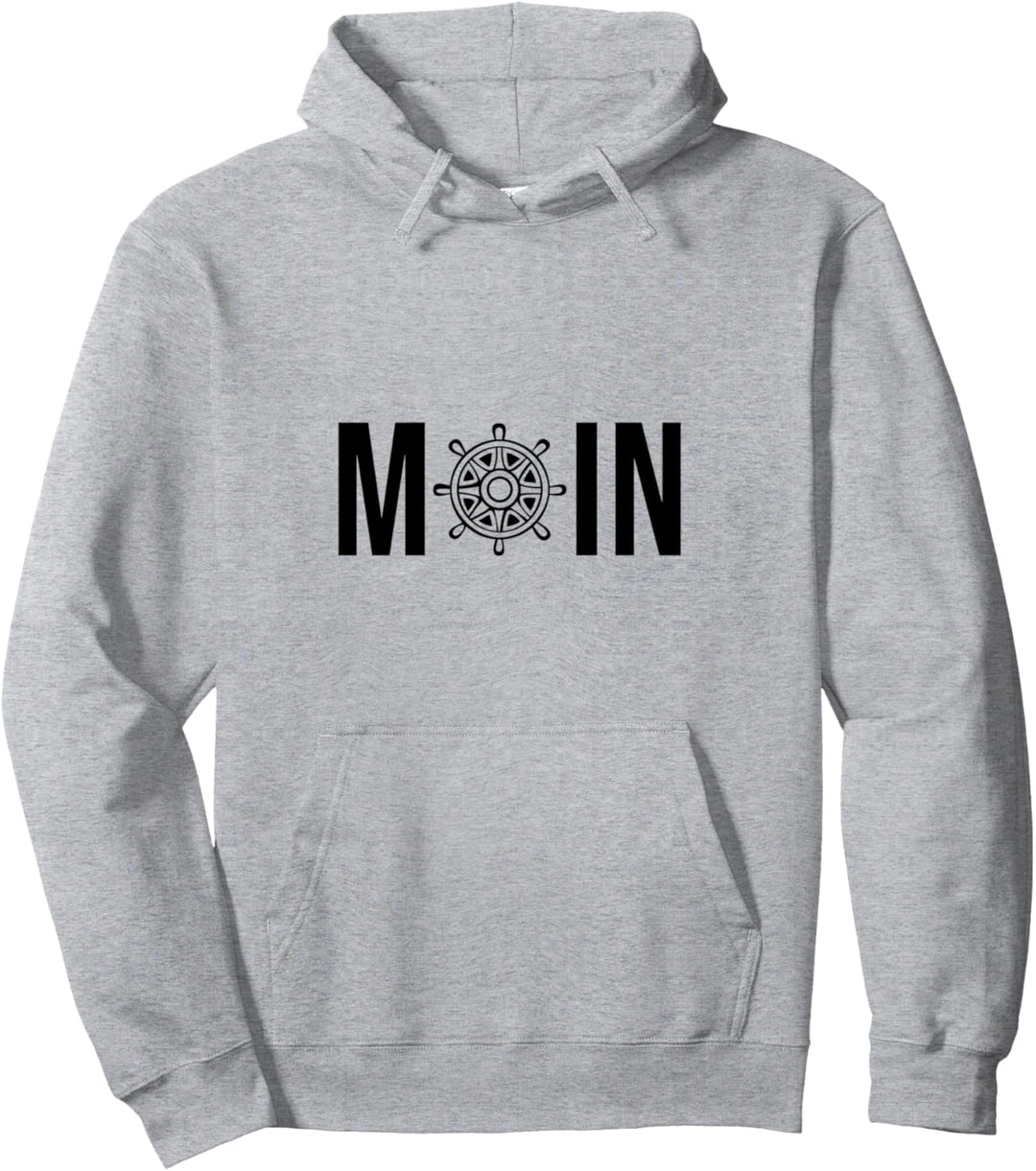 Moin Ruder Norddeutsch Moin Spruch Schifffahrt Pullover Hoodie