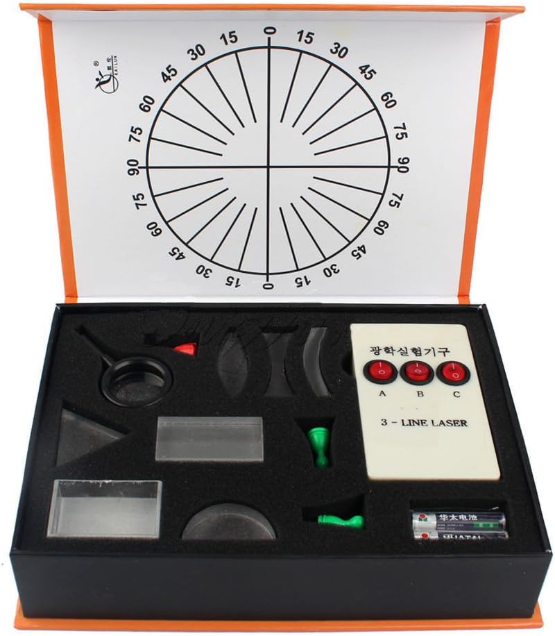 TuToy Physikalisches Optisches Experiment Set Konkav/Konvex Objektiv Dreieckigen Prisma-Test
