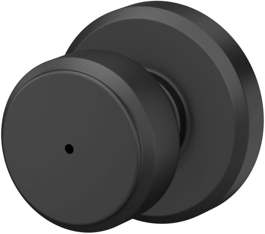 SCHLAGE F40 BWE 622 GSN Greyson Collection Bowery Sichtschutzknauf, Mattschwarz Matte Black Privatsp