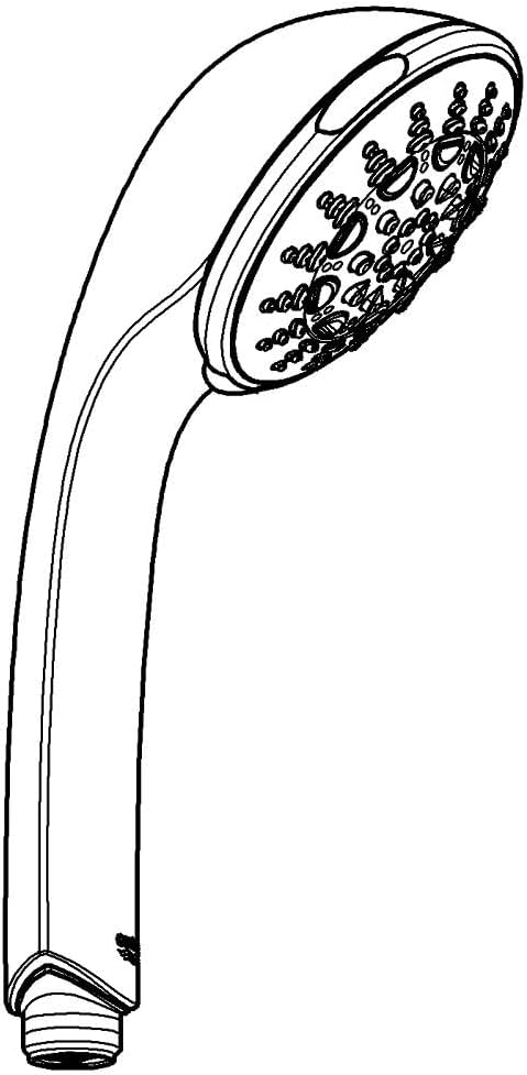 GROHE Relexa 100 Five - Handbrause (5 Strahlarten, langlebige Oberfläche, Antikalk-System), chrom, 2