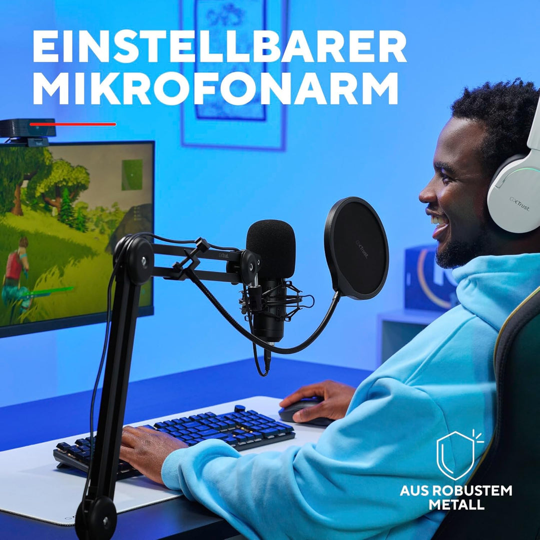 270 Emita II+ Mikrofon mit Arm, Windfilter und Popfilter, USB Mikrofon mit Nierencharakteristik, 192