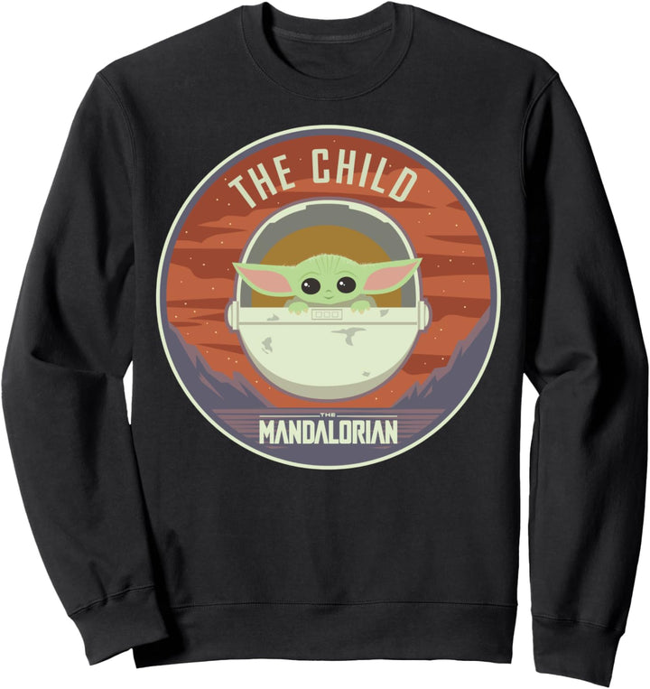 Star Wars The Mandalorian The Child Cartoon Bassinet Badge Sweatshirt