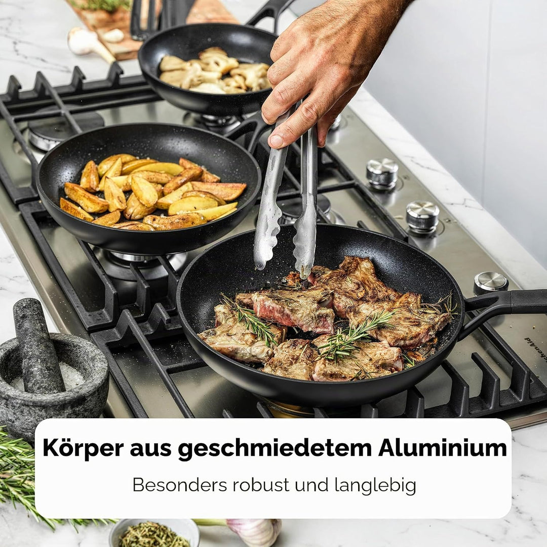 KitchenAid Classic Forged Bratpfanne (28cm), hart anodisiert, PFAS-freie gesunde keramische Antihaft