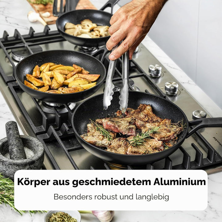KitchenAid Classic Forged Bratpfanne (28cm), hart anodisiert, PFAS-freie gesunde keramische Antihaft