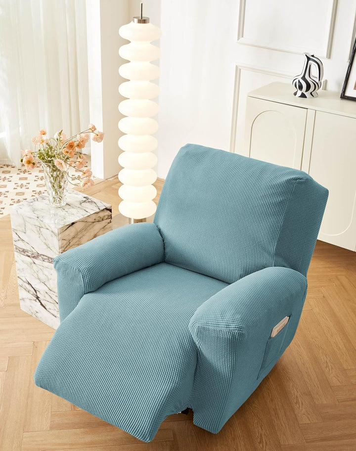 EBETA E Jacquard Sesselbezug, Sesselschoner, Stretchhusse für Relaxsessel Komplett, Elastisch Bezug