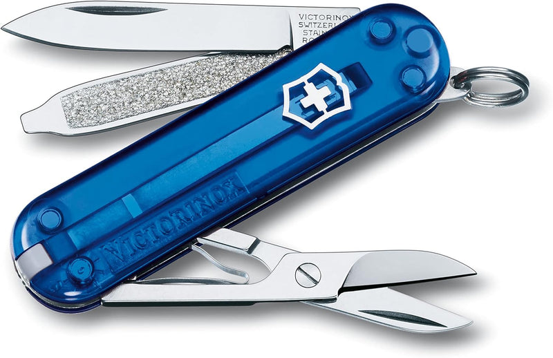 Victorinox Schweizer Taschenmesser, Klein, Classic SD, Multitool, Swiss Army Knife, Geschenk, 7 Funk