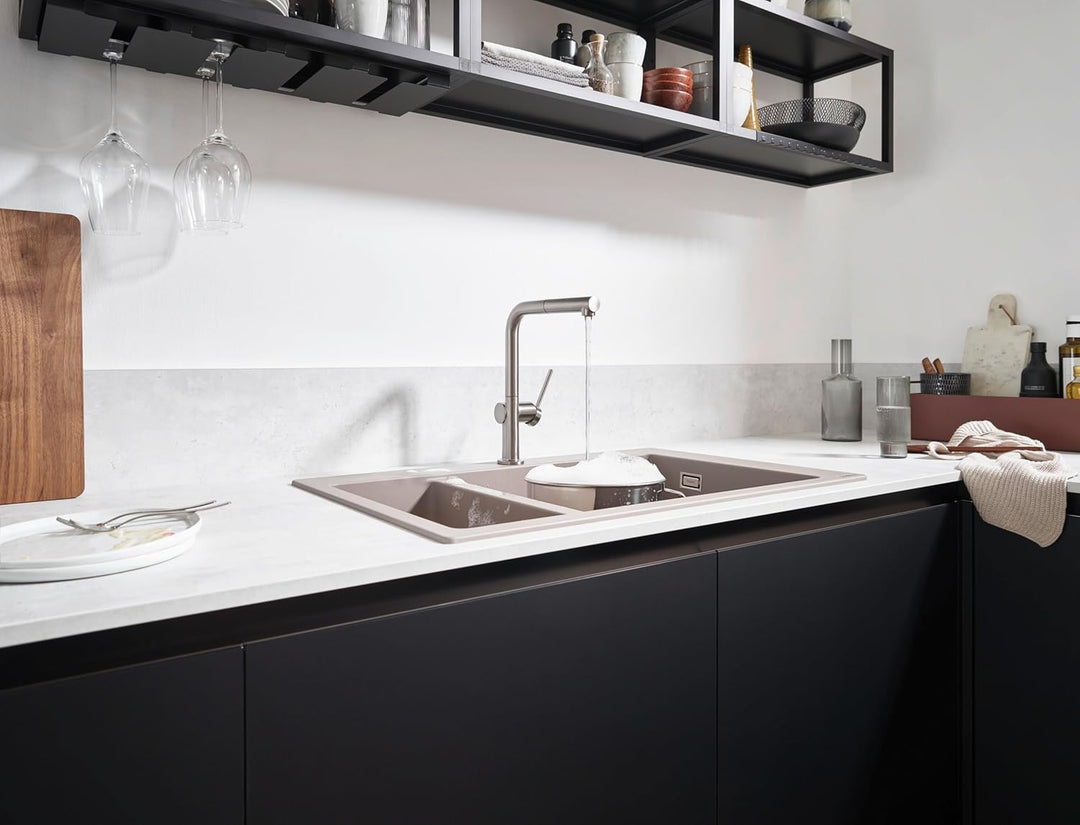 hansgrohe Küchenarmatur Talis M54 (Wasserhahn Küche mit Schlauchbox, 360° schwenkbar, ausziehbarer A