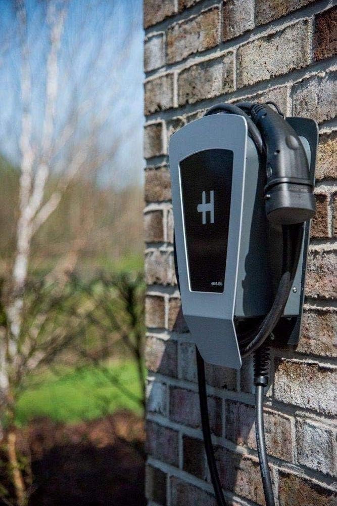 Wetterbeständige 11-kW-Wallbox für Elektro- und Hybridfahrzeuge mit integriertem Lastmanagement – He