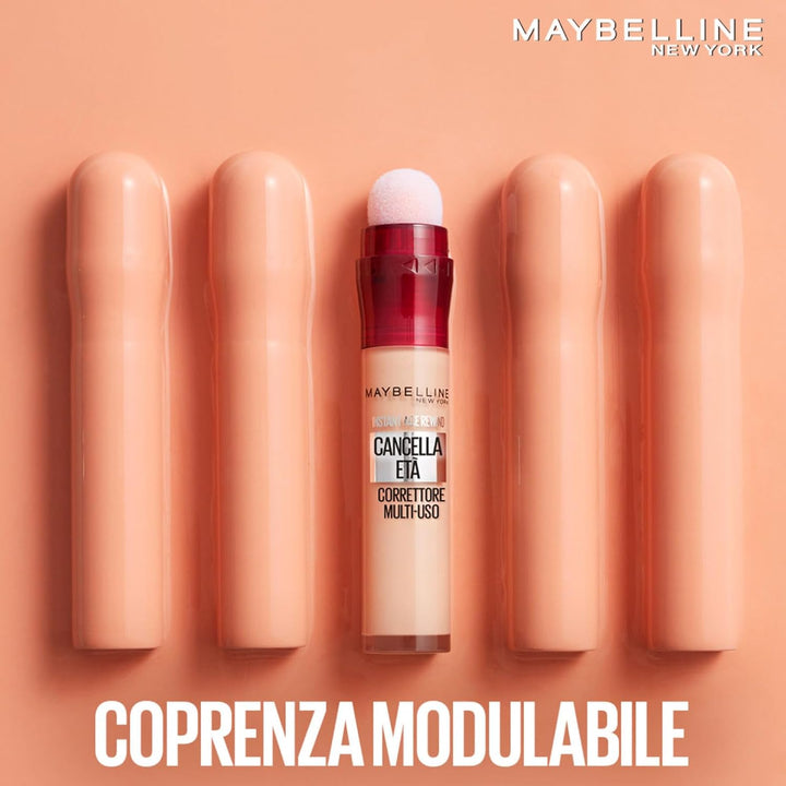 2x Maybelline New York Age-Erasing Liquid Concealer in den Farben 00 Ivory und 02 Nude mit Goji-Beer