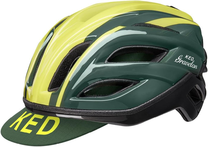 KED Gravelon Lotus Fahrrad Helm grün/gelb 2022 lotus L (58-61cm), lotus L (58-61cm)