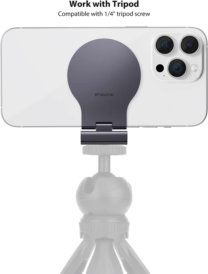 Stouchi Continuity Camera Mount für iMac, Desktop Monitor,Einstellbarer Winkel iPhone Monitor Halter