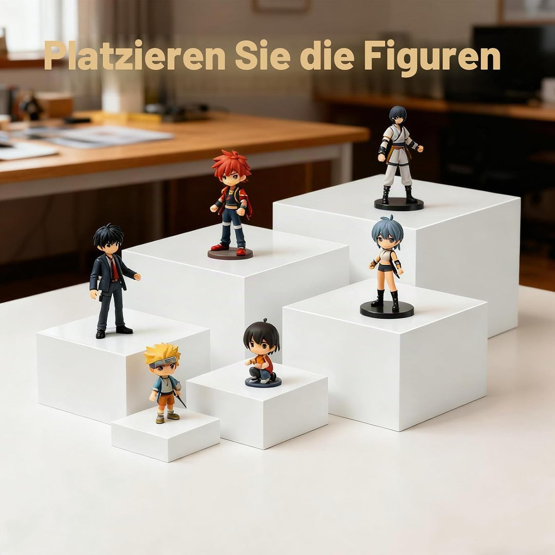 Buffet Ständer, 6 Stück 3 4 5 6 7 8 Zoll Acryl Risers Sockel Podest Deko Erhöhungen Tortenständer Pr