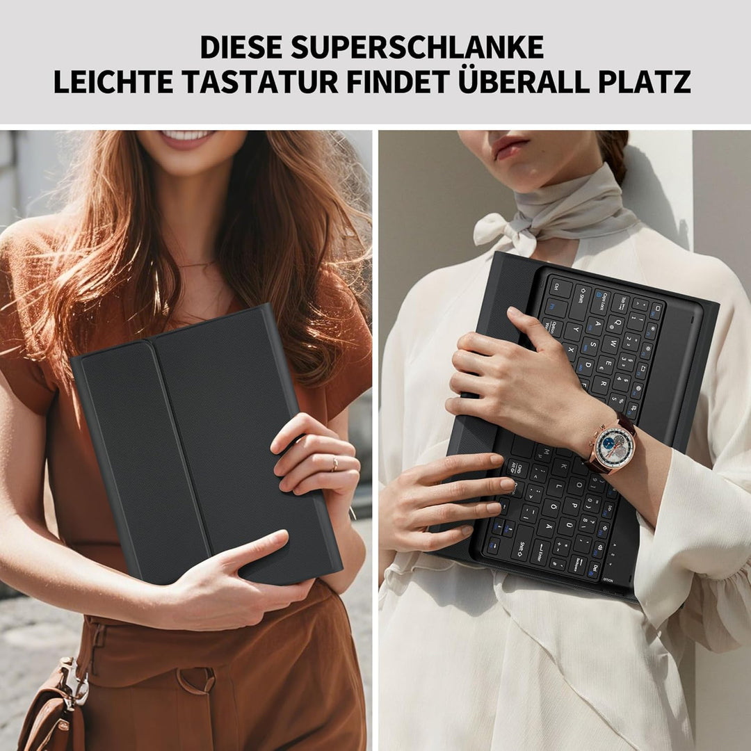 EasyAcc Tastatur Hülle Kompatibel mit Xiaomi Mi Pad 7/ Mi Pad 7 Pro (11.2 Zoll, Modell 2025) mit Sch