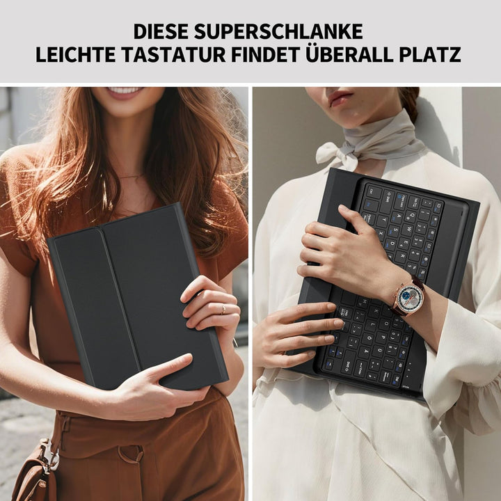 EasyAcc Tastatur Hülle Kompatibel mit Xiaomi Mi Pad 7/ Mi Pad 7 Pro (11.2 Zoll, Modell 2025) mit Sch