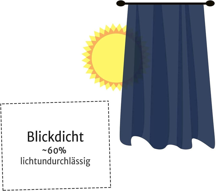 Rollmayer Vorhänge 2er Vivid Braun 28 135x175cm mit Tunnelband | Hochwertig, Blickdicht, Uni einfarb
