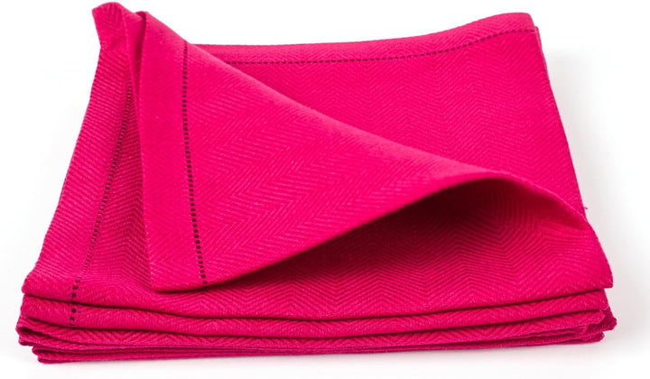 LinenMe Emilia X4 Servietten, 45,7 x 45,7 cm Pink