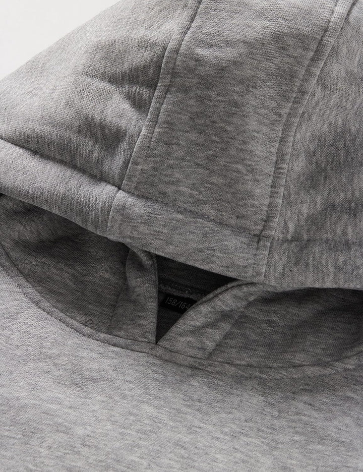 Build Your Brand Mädchen Hooded Sweatshirt, Heather Grey