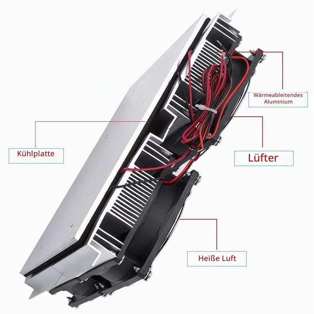 240W Hochleistungs-Halbleiter-Kühlungs-thermoelektrischer Peltier-Kühlplatten-Kühler mit dem Fan, sc