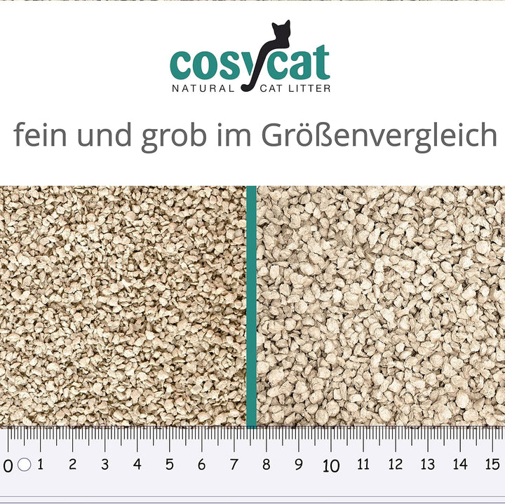 COSYCAT Klumpendes Bio-Katzenstreu aus Holz GROB [Limited Edition] – 40 l – in der Toilette entsorgb