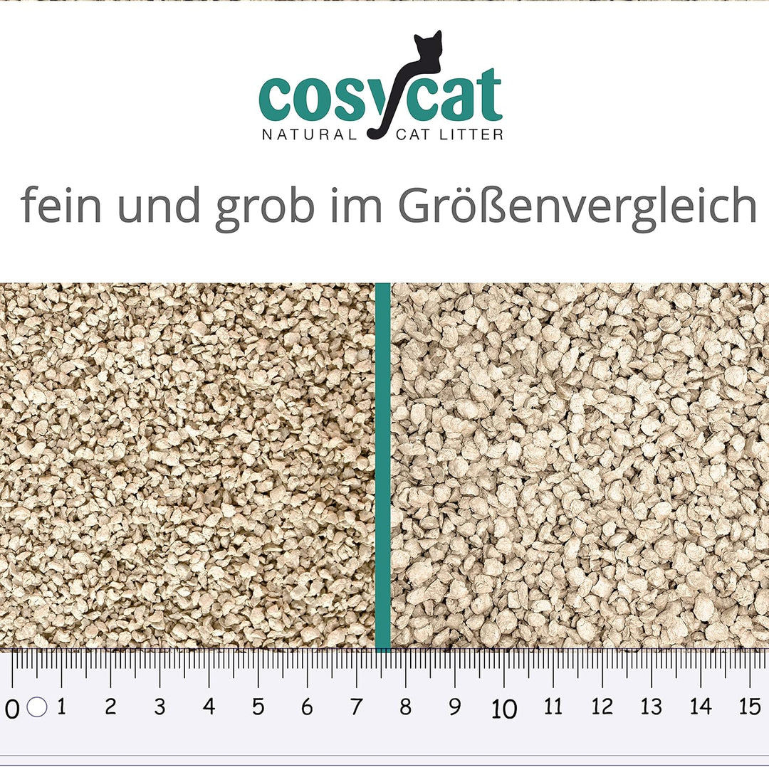 COSYCAT Klumpendes Bio-Katzenstreu aus Holz GROB [Limited Edition] – 40 l – in der Toilette entsorgb